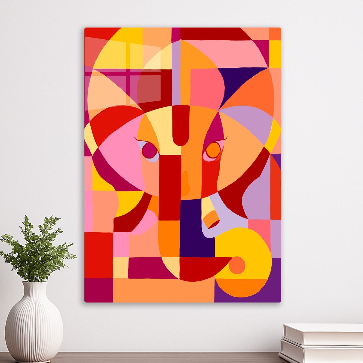 Cubist Lord Ganesha