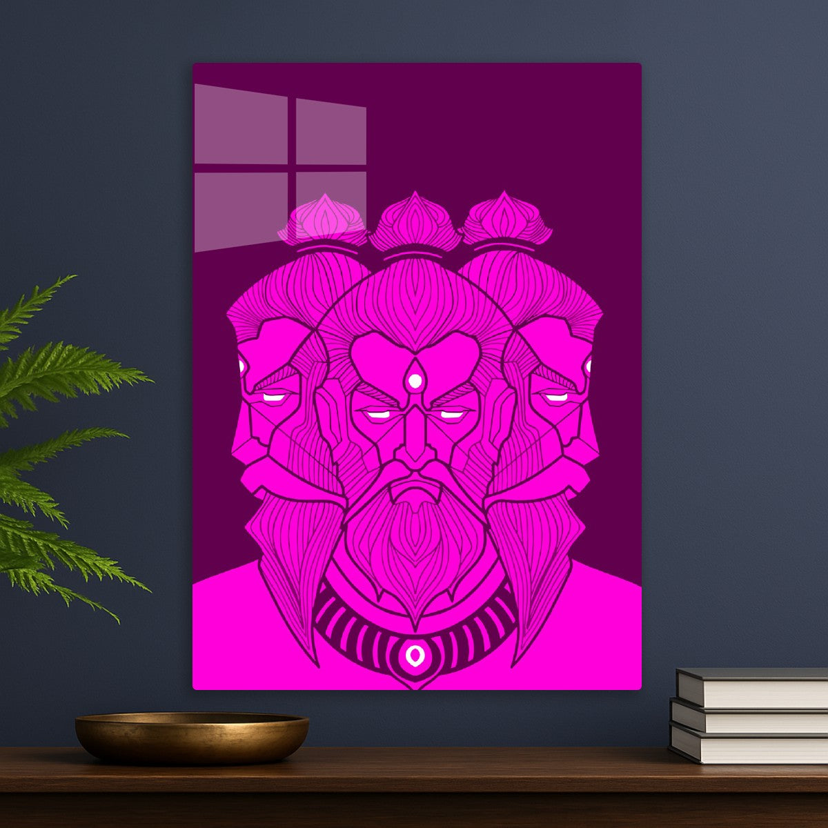 Trifold Deity Brahma Hindu