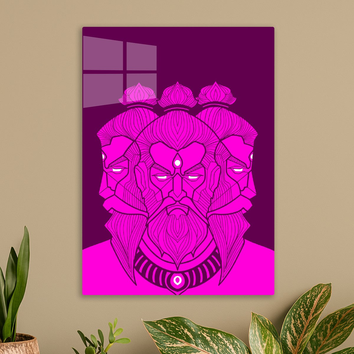 Trifold Deity Brahma Hindu