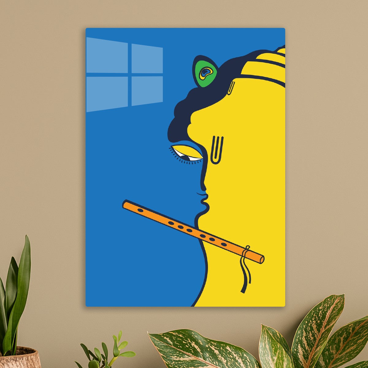 Krishna Hanuman in Minimalism