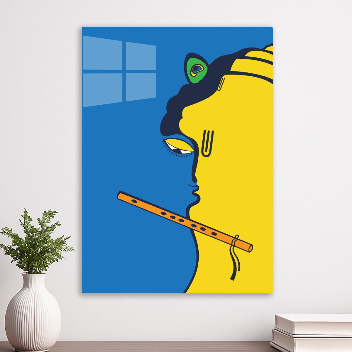 Krishna Hanuman in Minimalism