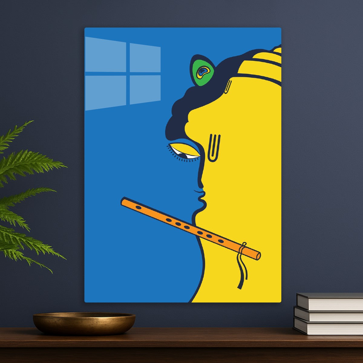 Krishna Hanuman in Minimalism