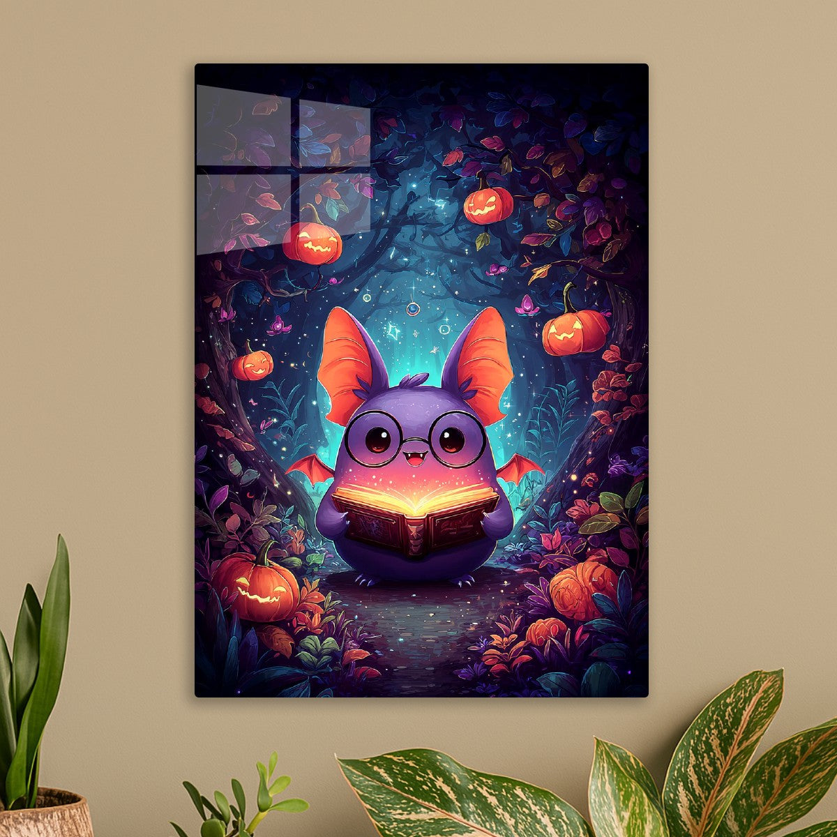 Bat Wizard and Spellbook