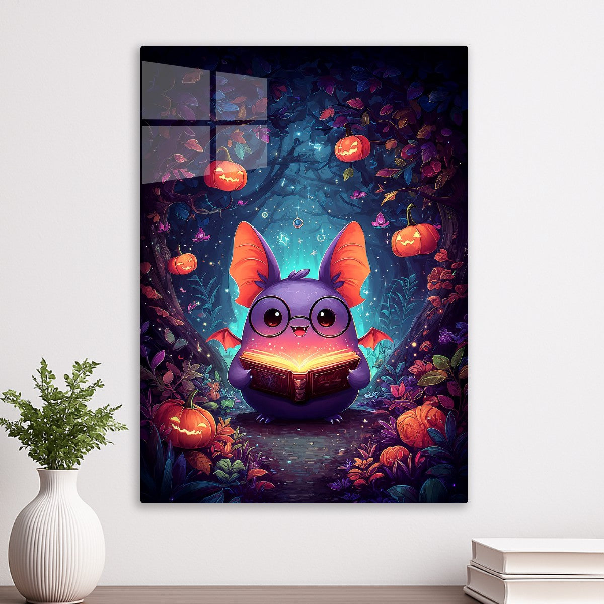 Bat Wizard and Spellbook