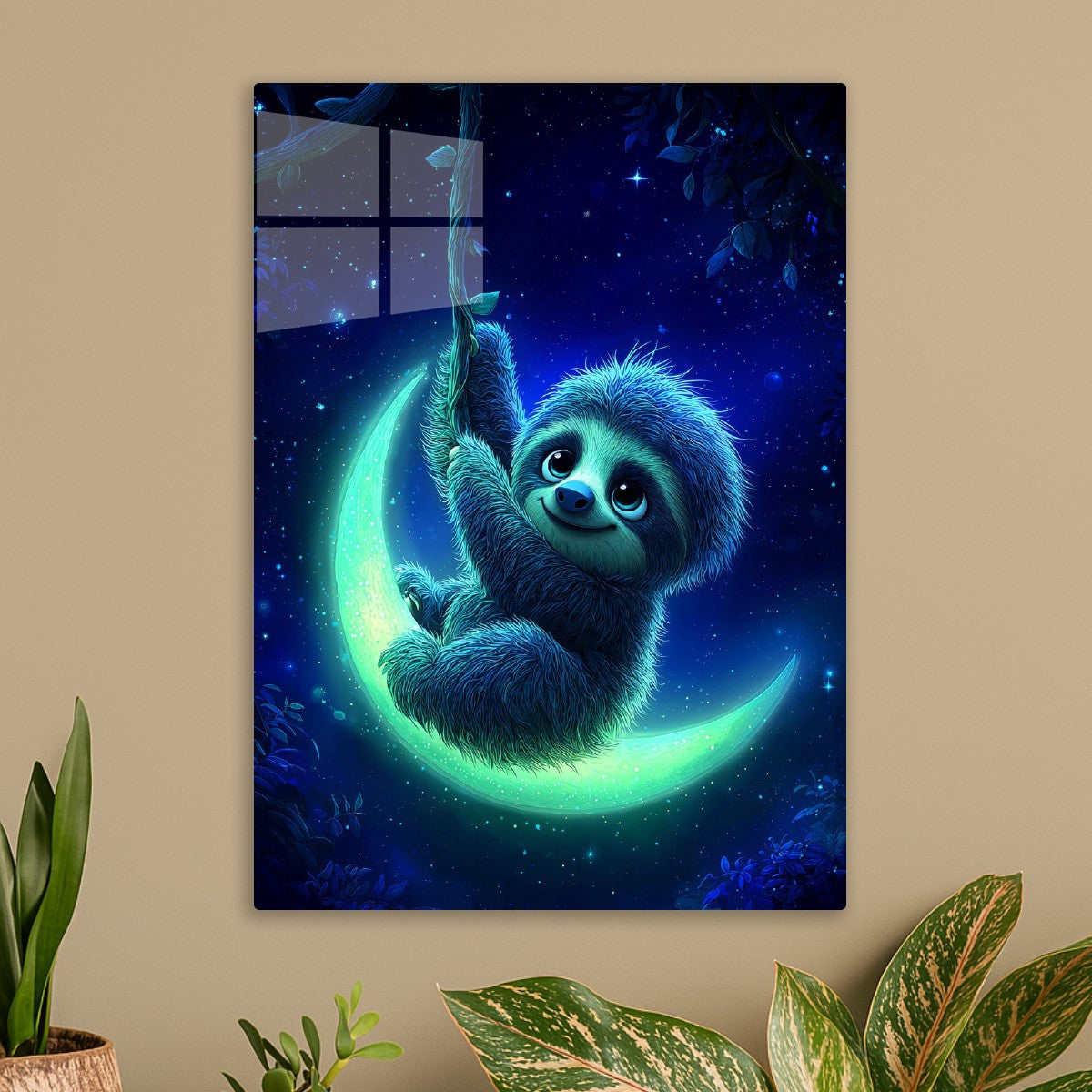 Sloth on the Moonlight Swing