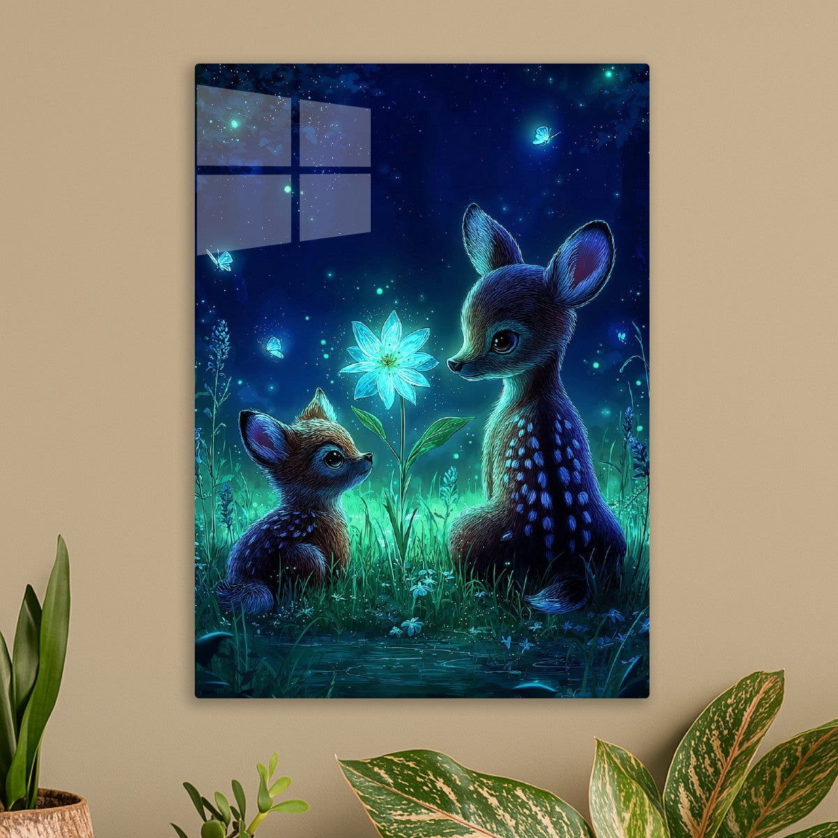 Deer and the Glowing Flower