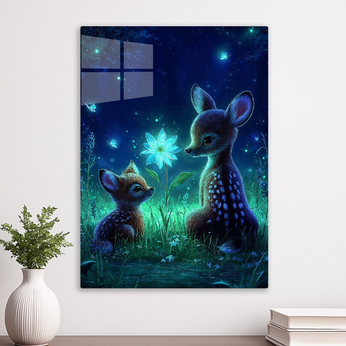 Deer and the Glowing Flower