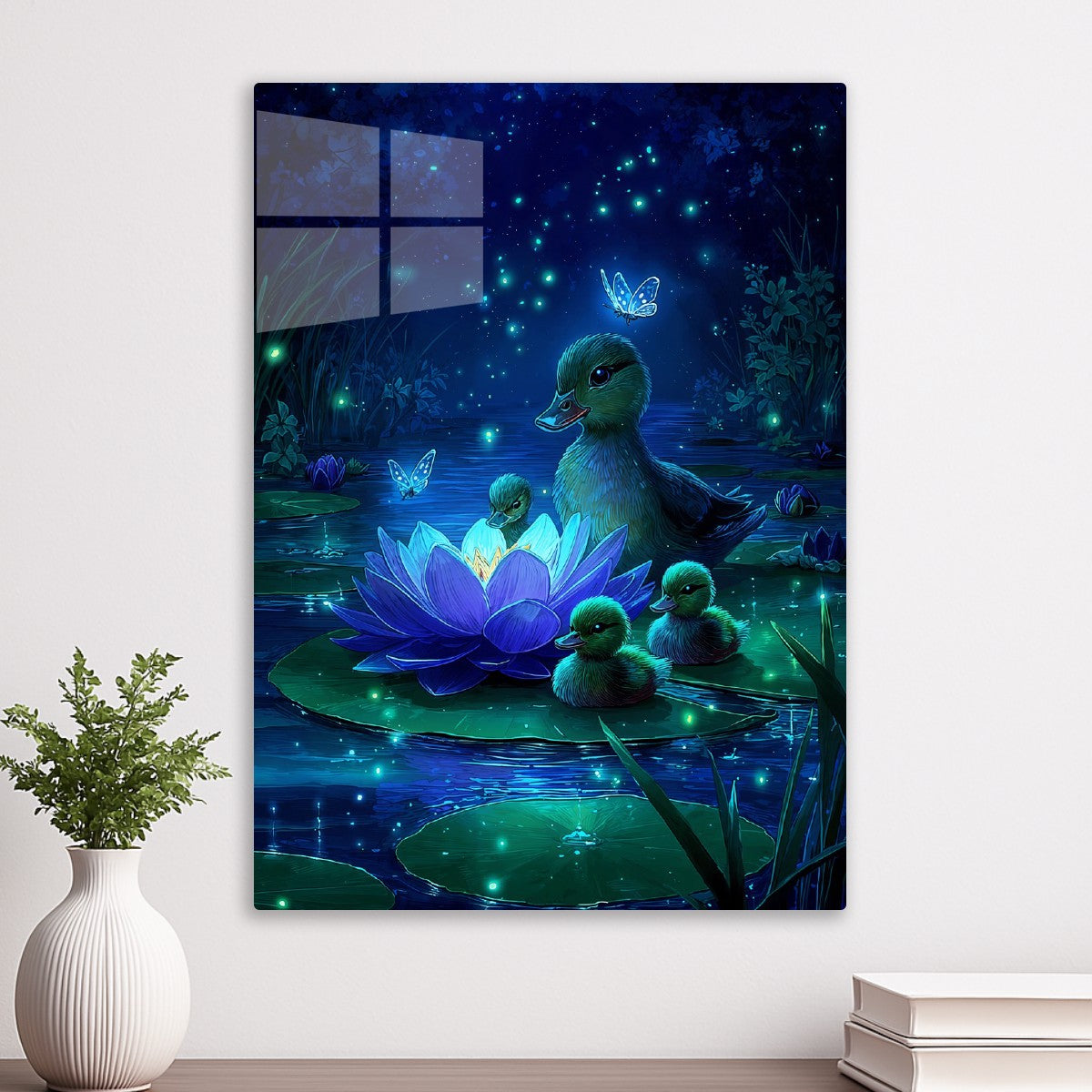 Ducklings by Moonlight