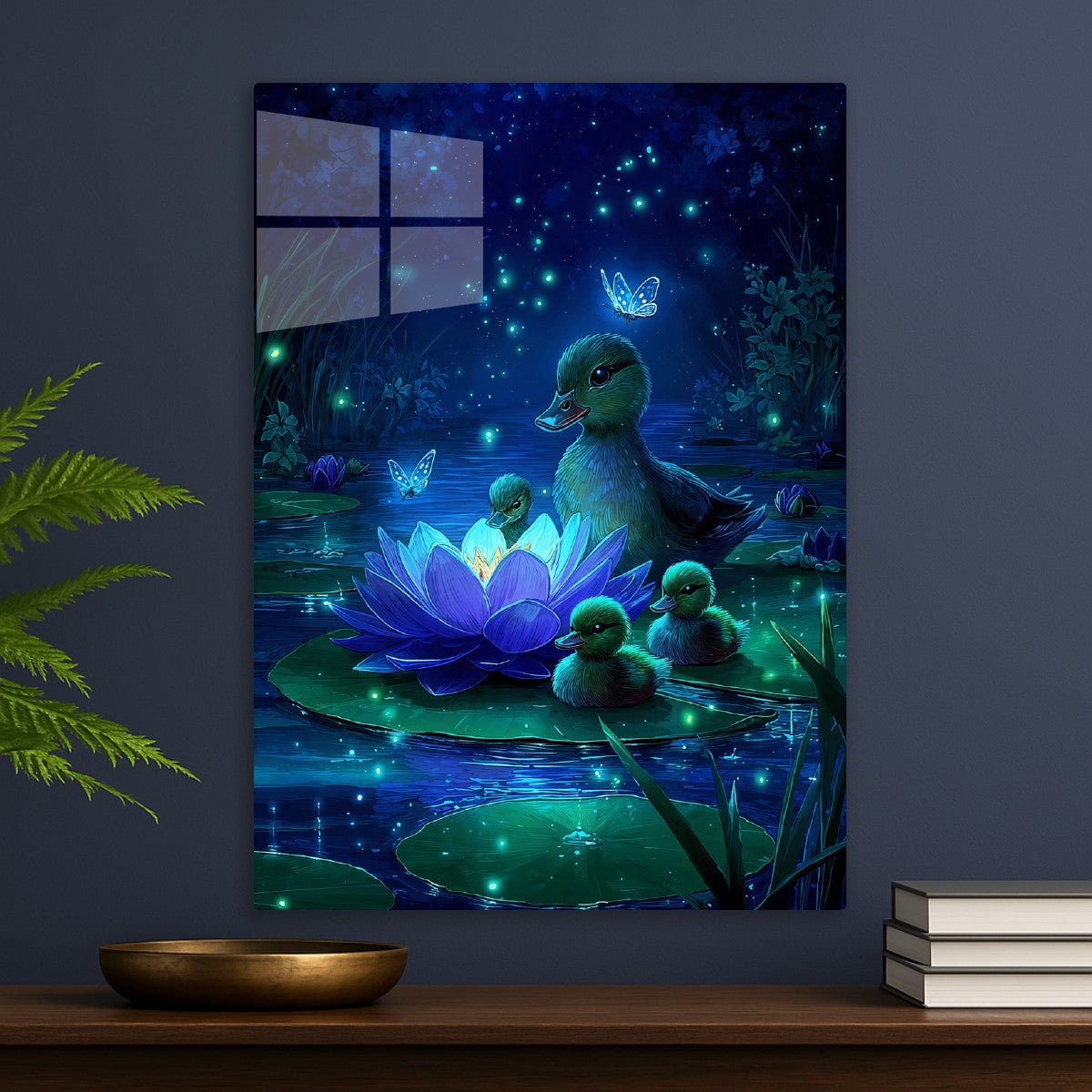 Ducklings by Moonlight