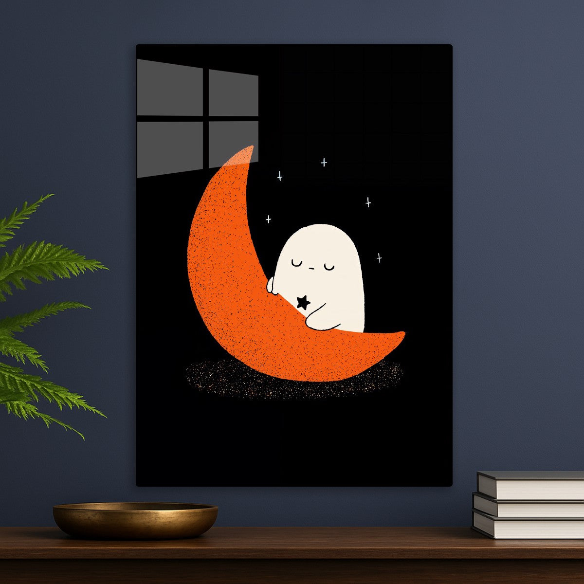 Ghost Sleeping on Moon