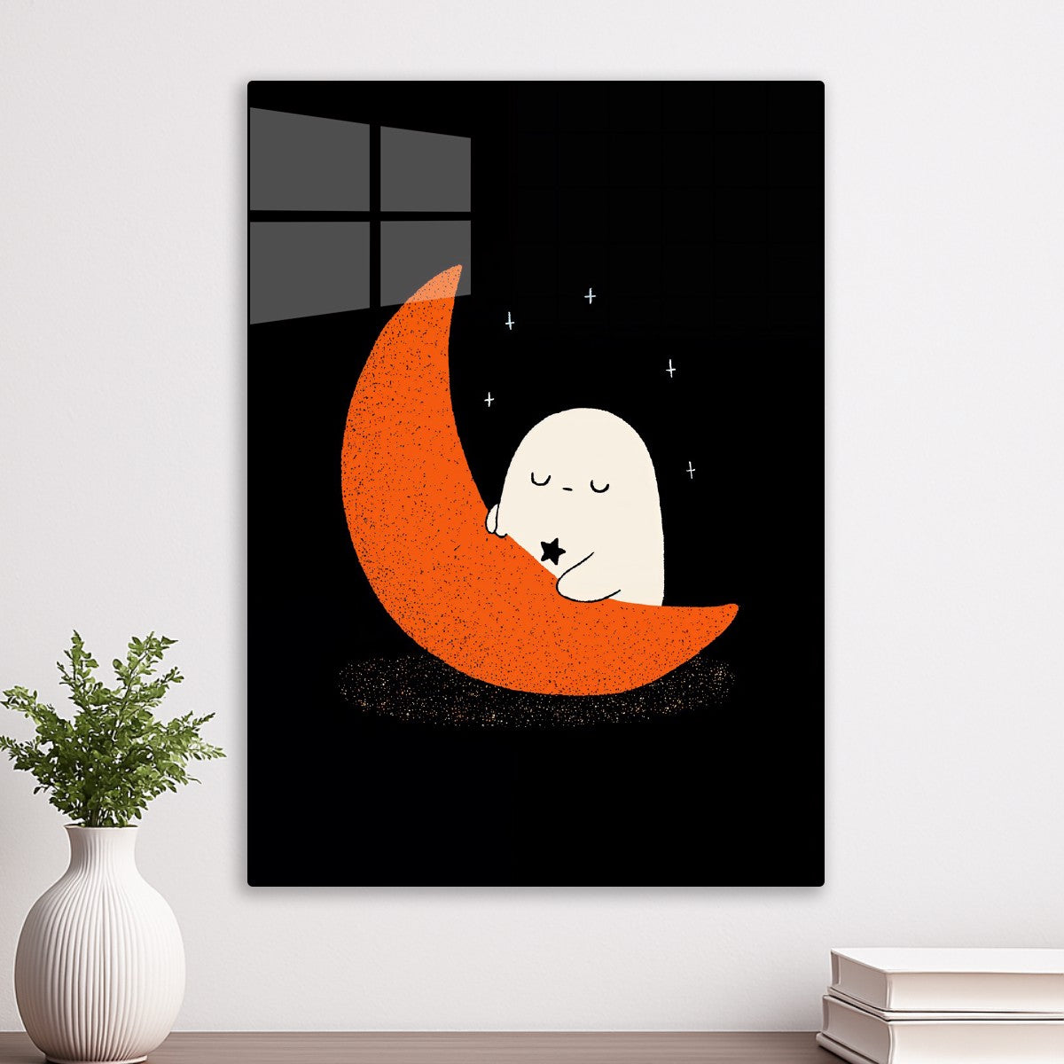 Ghost Sleeping on Moon