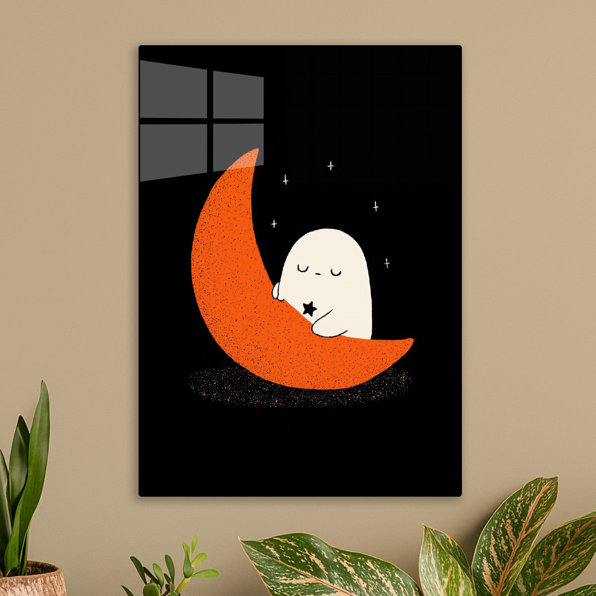 Ghost Sleeping on Moon
