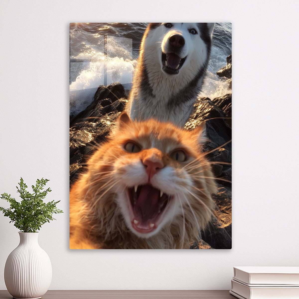 Awooooo! Cat! Awooo!