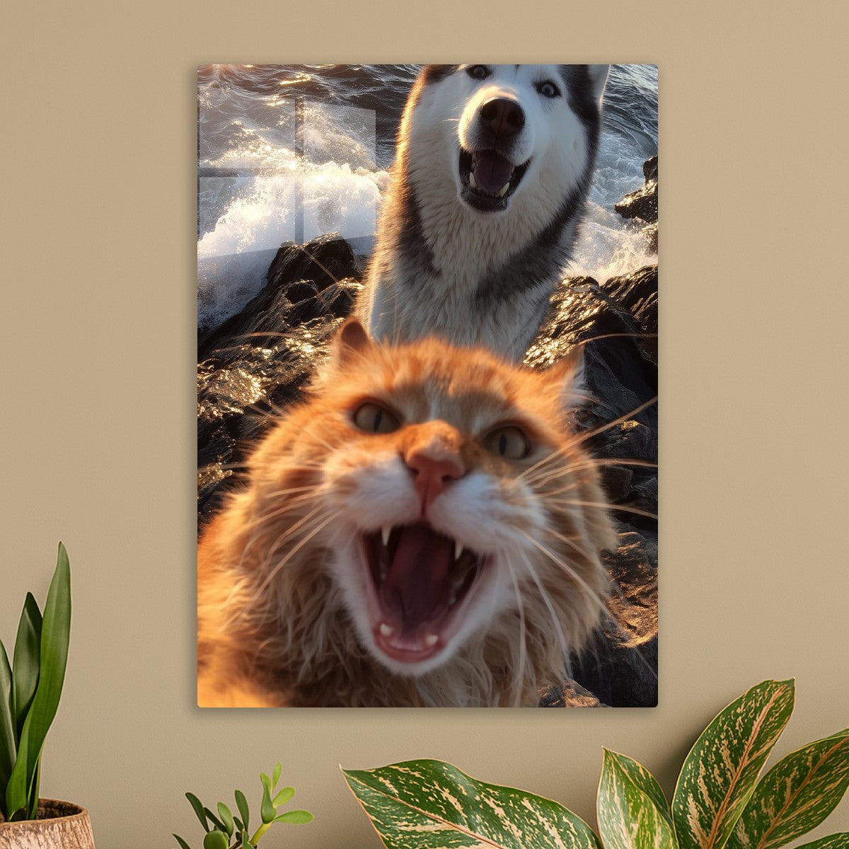 Awooooo! Cat! Awooo!