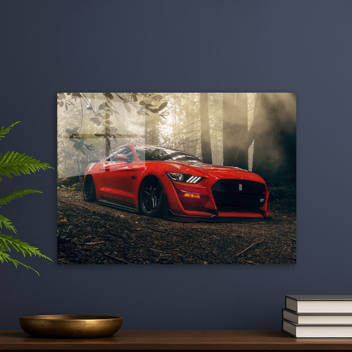 Ford Mustang GT in the forest 