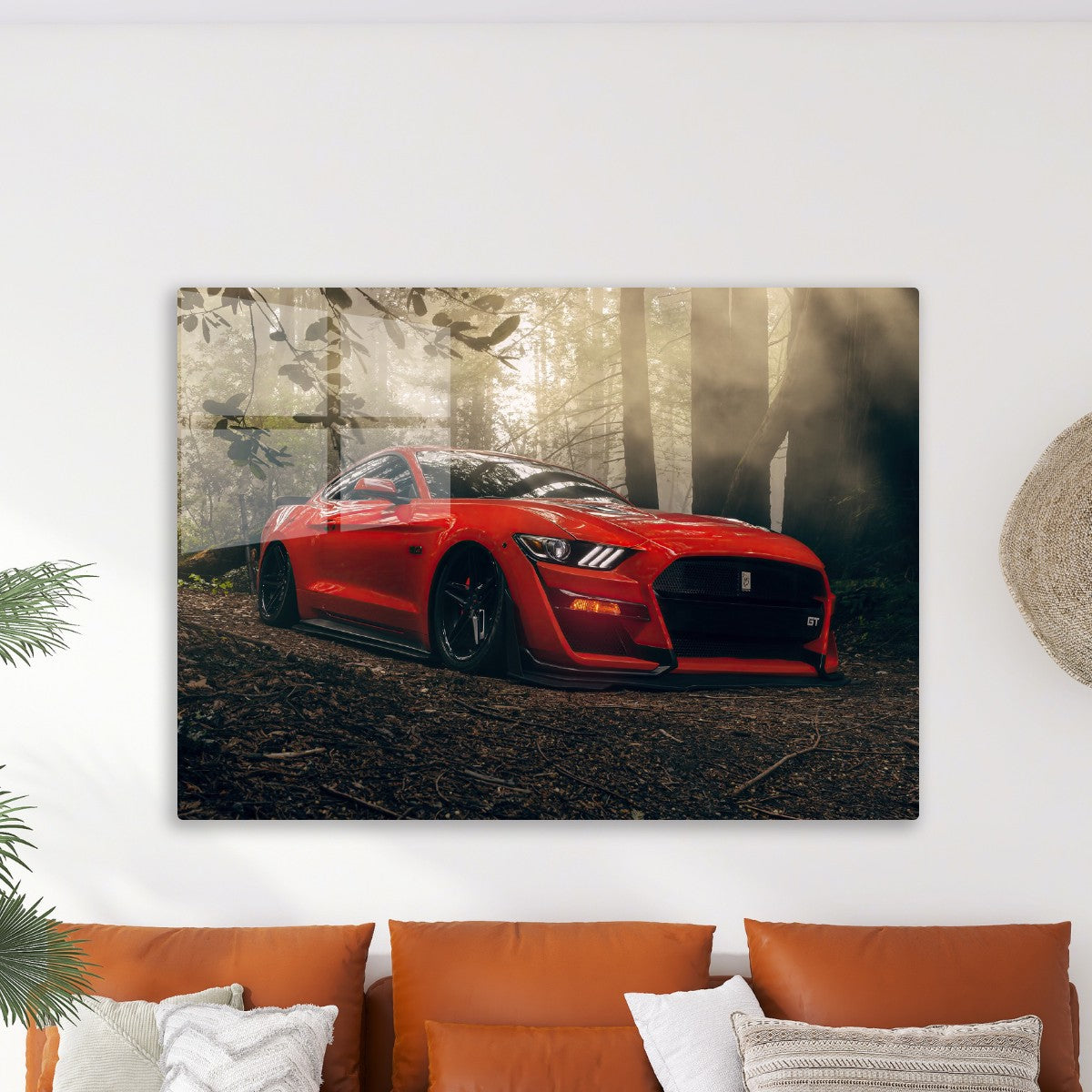 Ford Mustang GT in the forest 