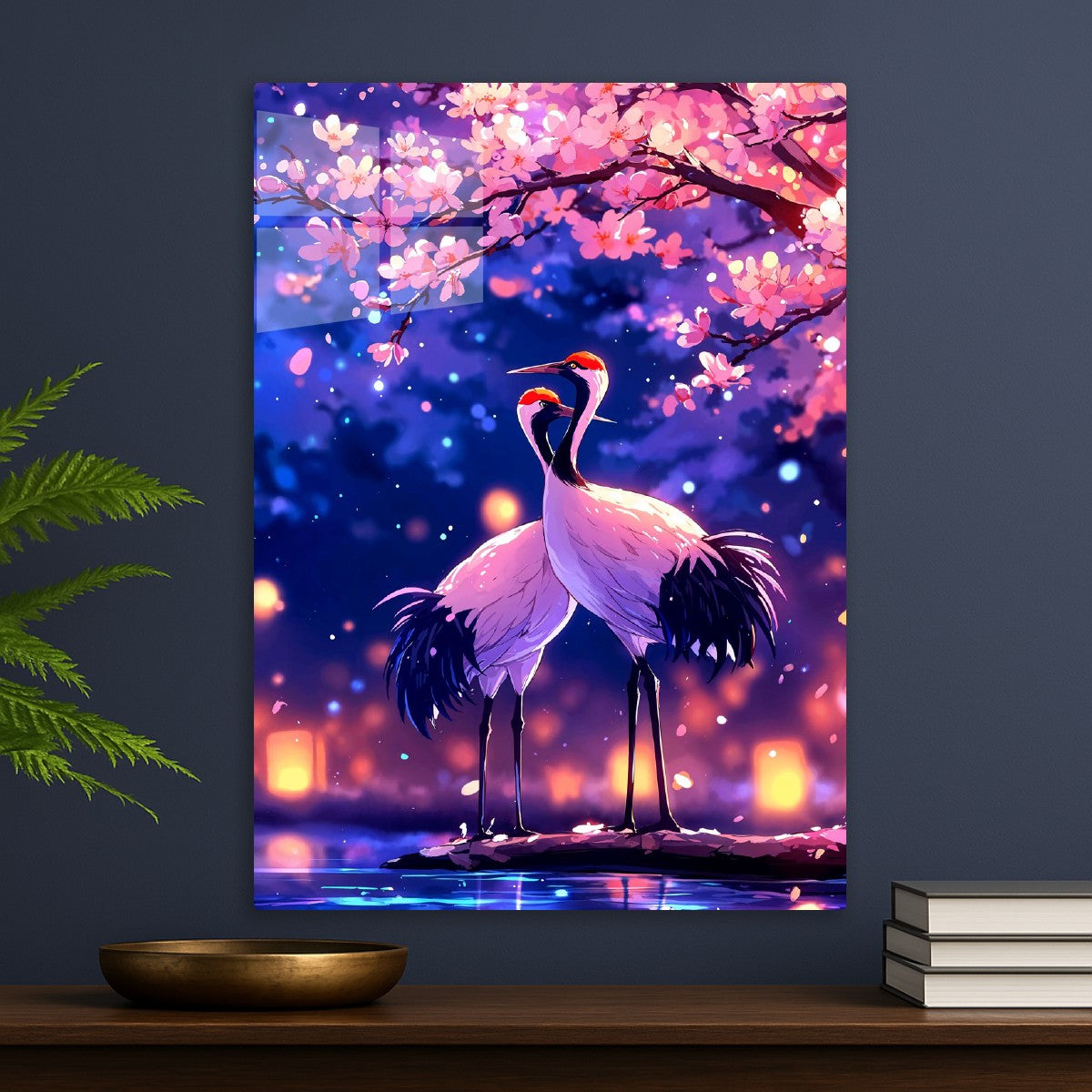 Cranes of the Sakura Night