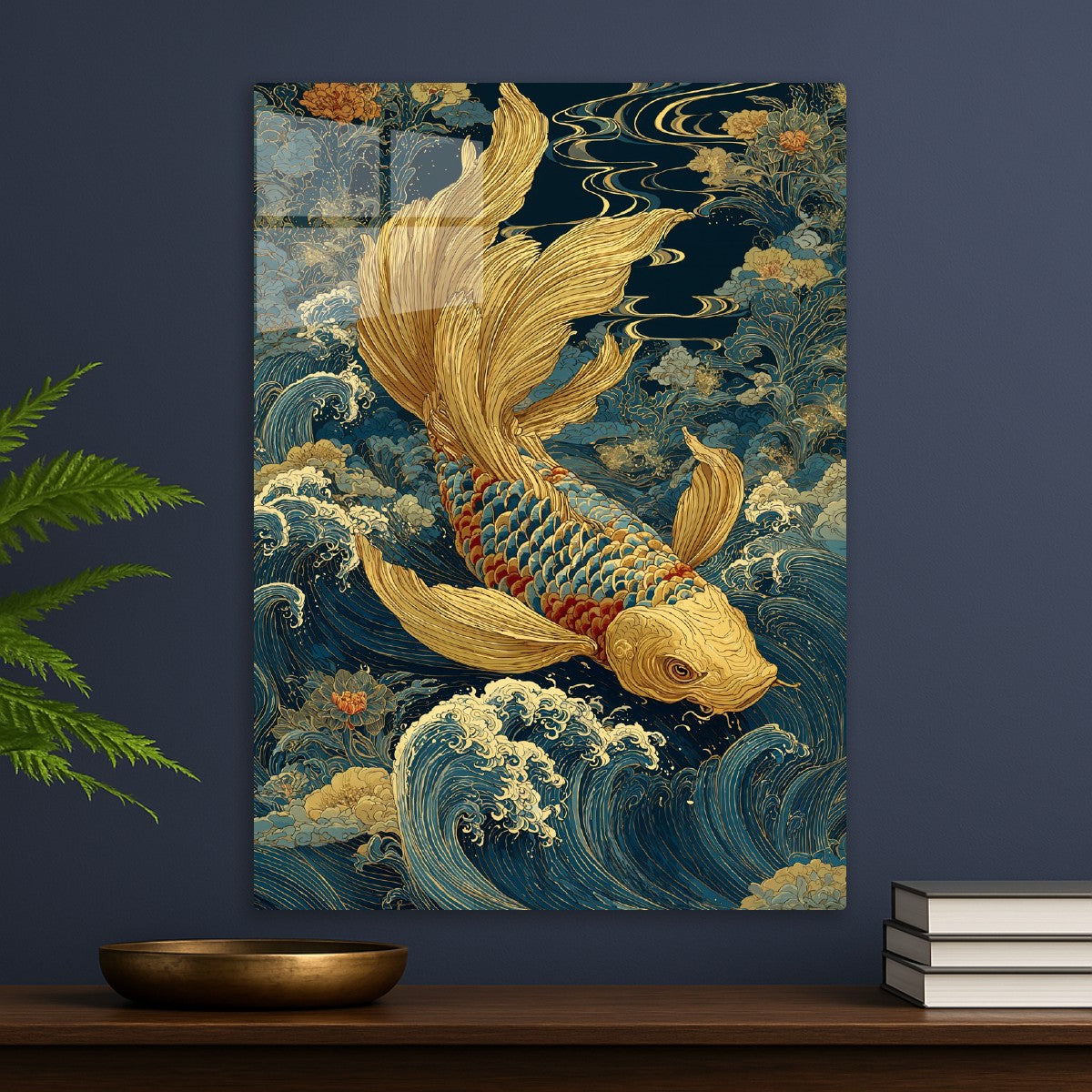 Golden Koi in Mystic Tides