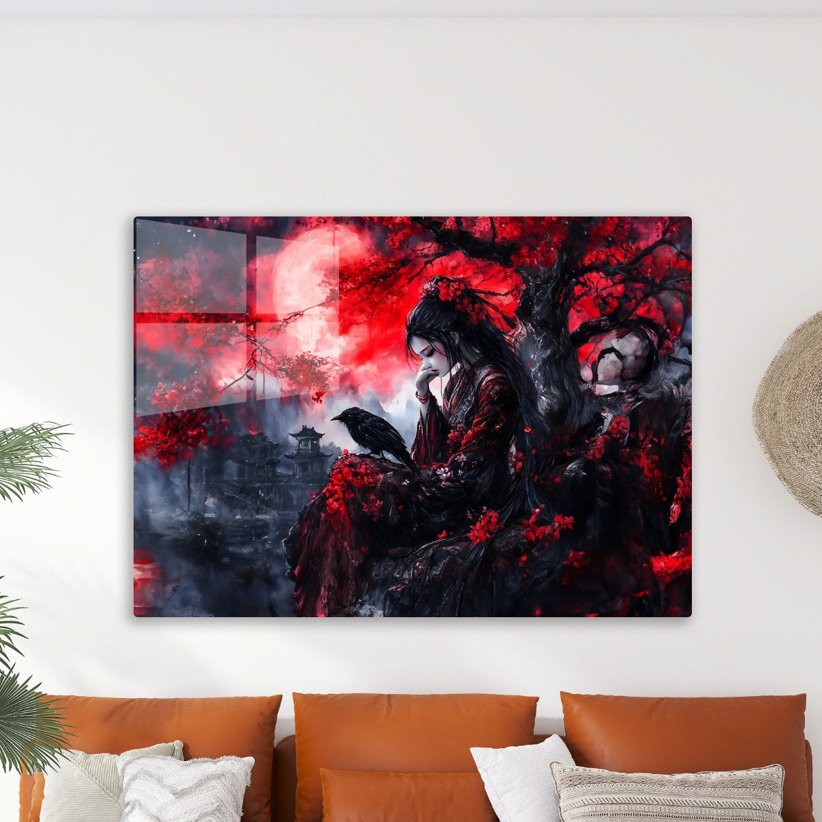 Crimson Thoughts in the Moonli