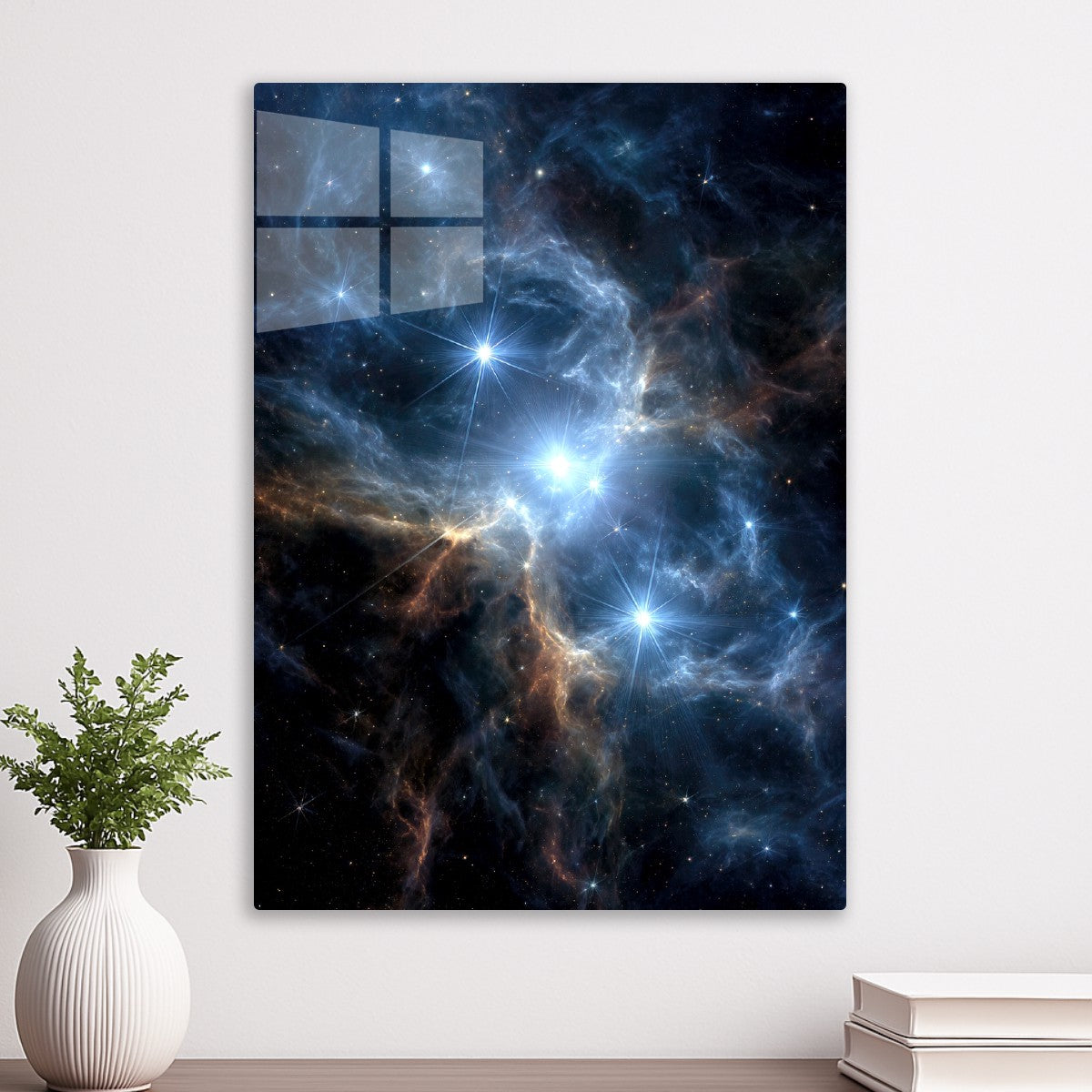 Bright stars illuminate nebula