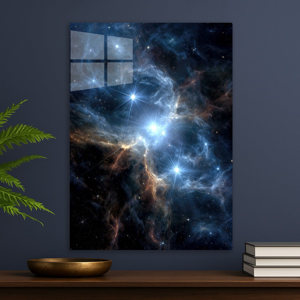 Bright stars illuminate nebula