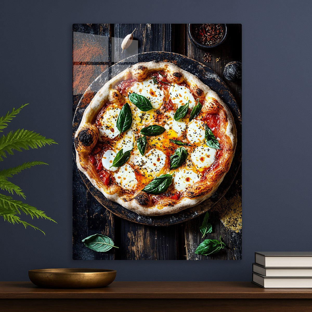 Rustic Margherita Pizza