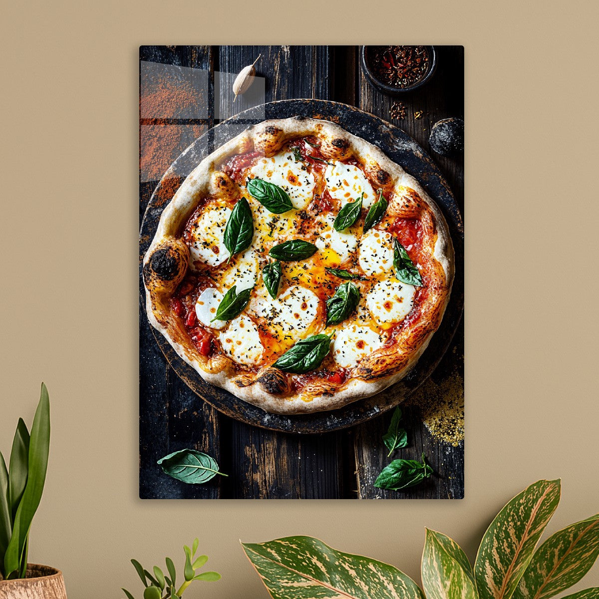 Rustic Margherita Pizza