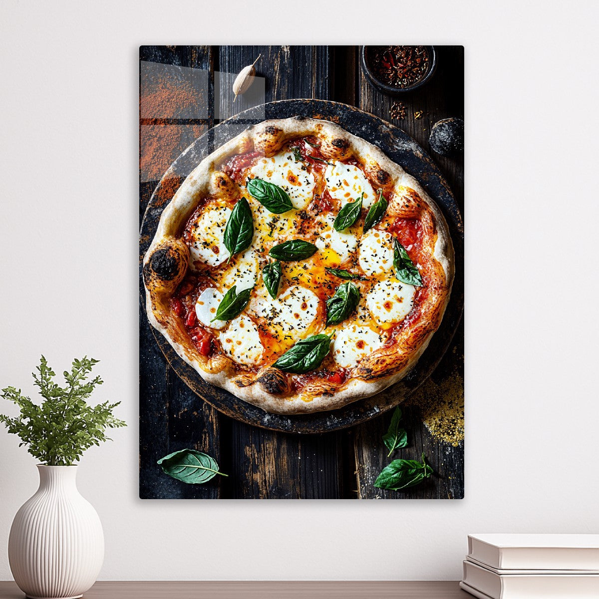 Rustic Margherita Pizza