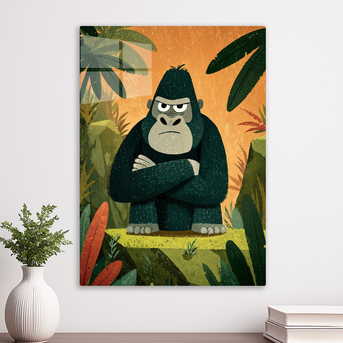 Grumpy Jungle Gorilla