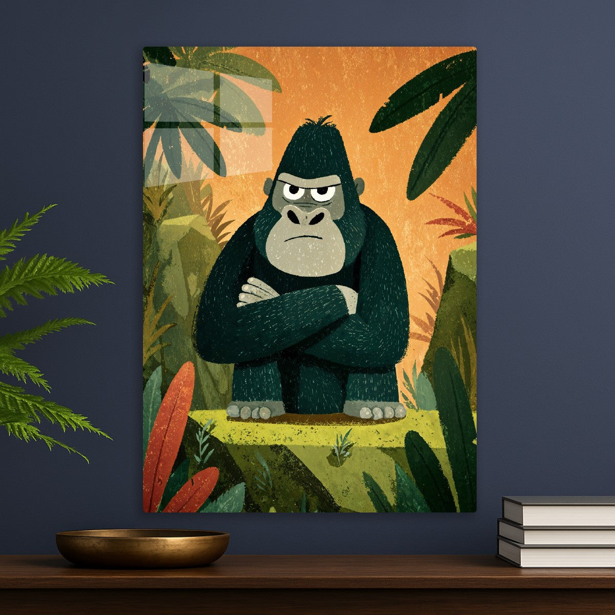 Grumpy Jungle Gorilla