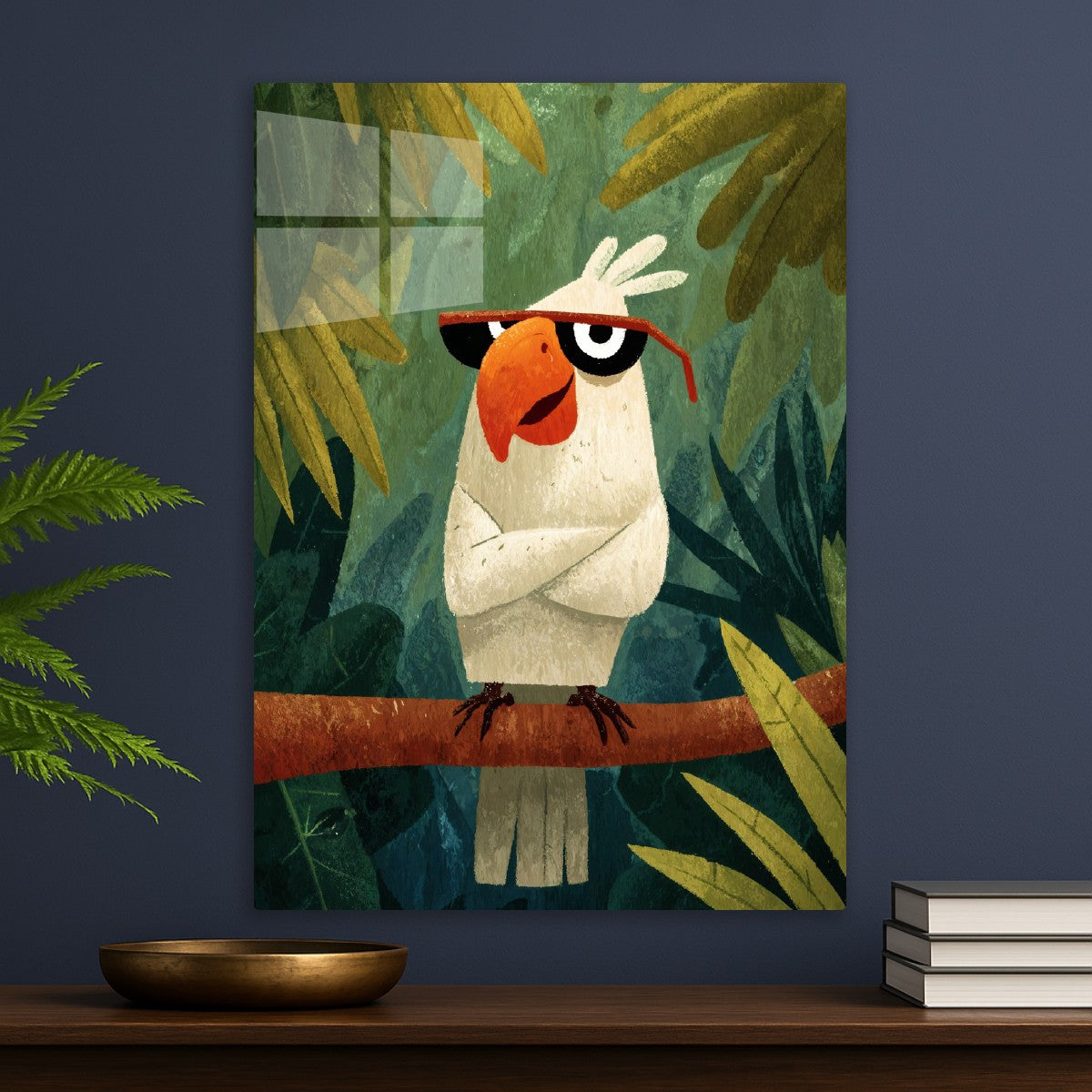 Grumpy Parrot with Shades