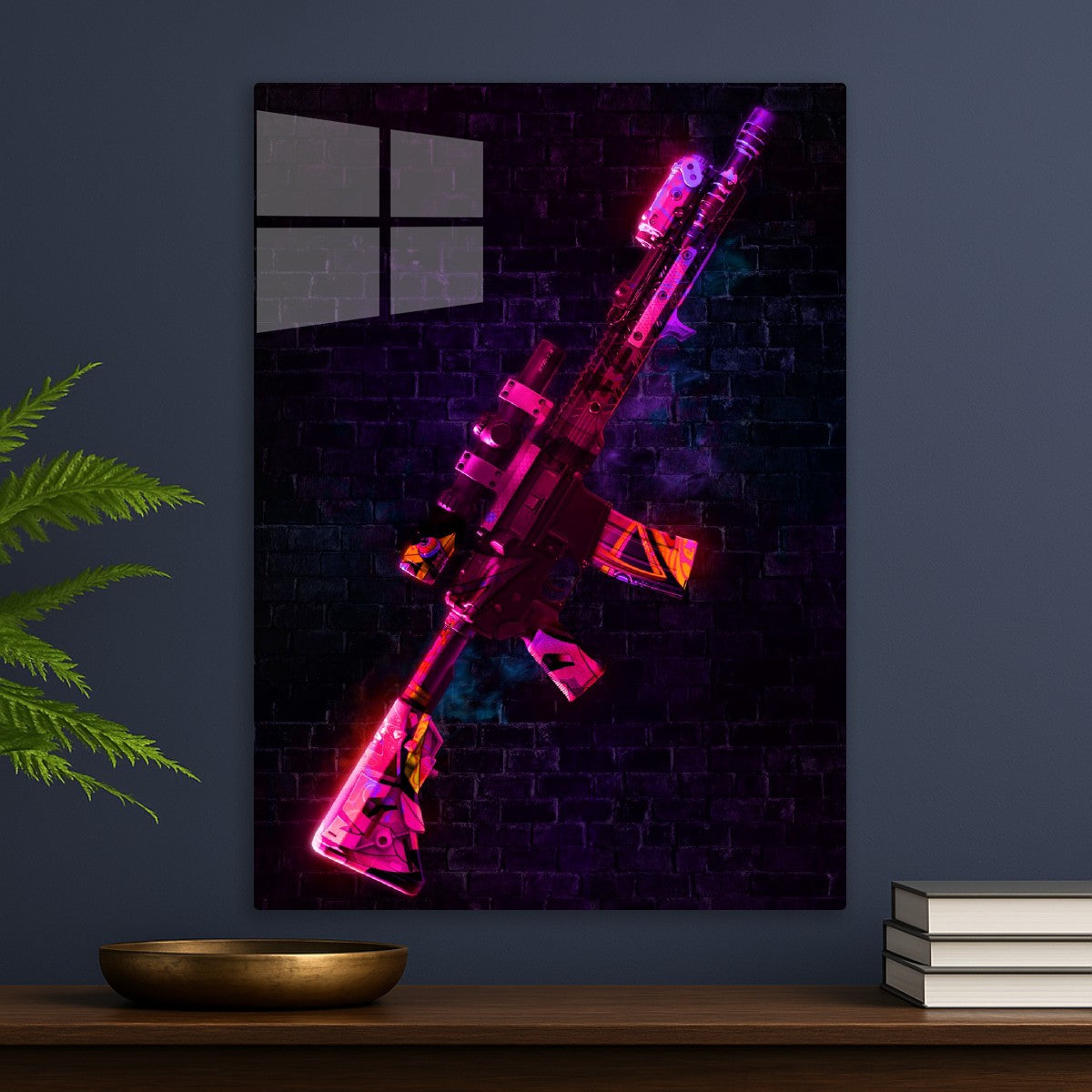 Neon Cyberpunk AR-15