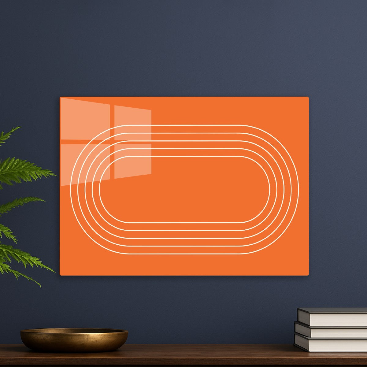 Oval Athlete Running Track