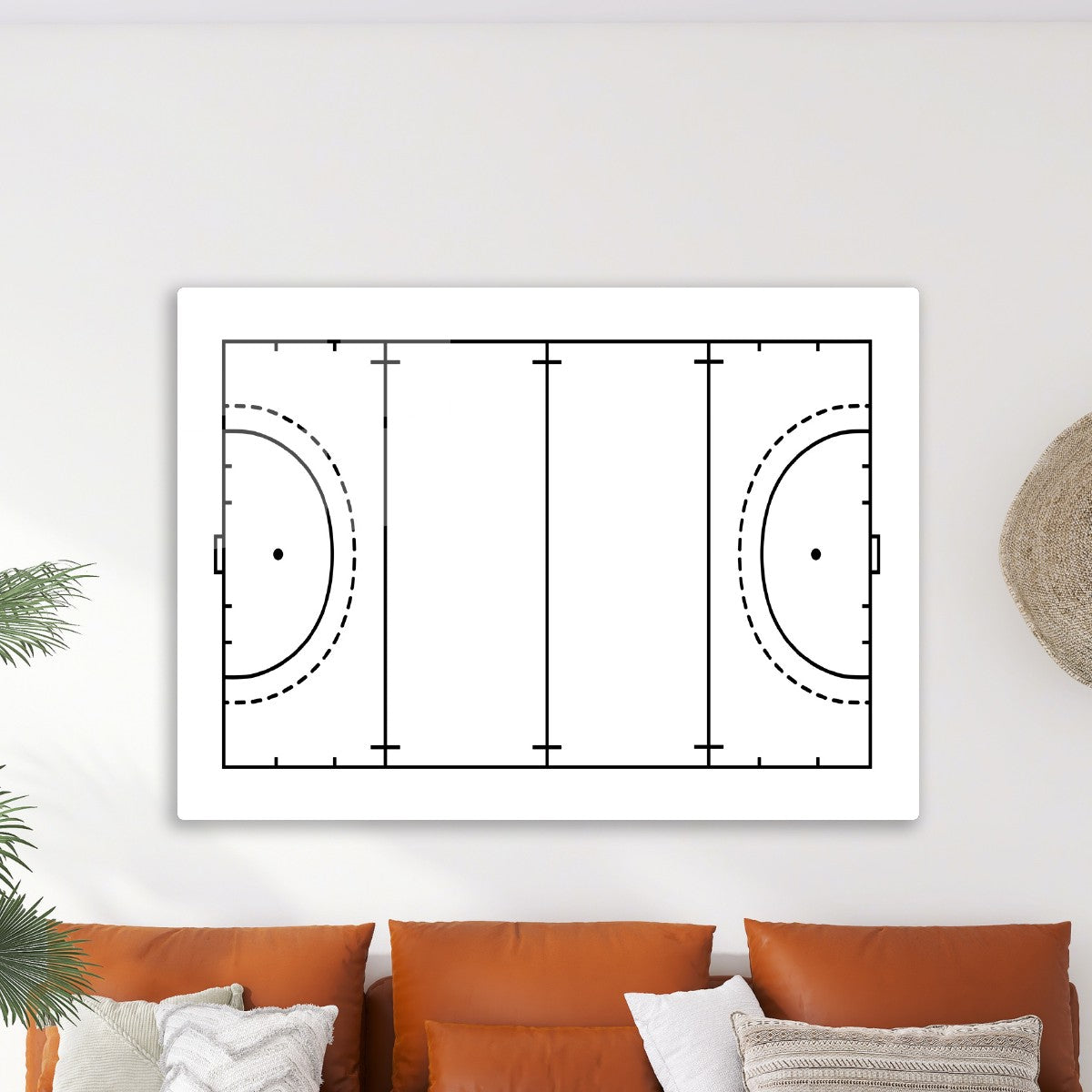 Handball Court Layout Art