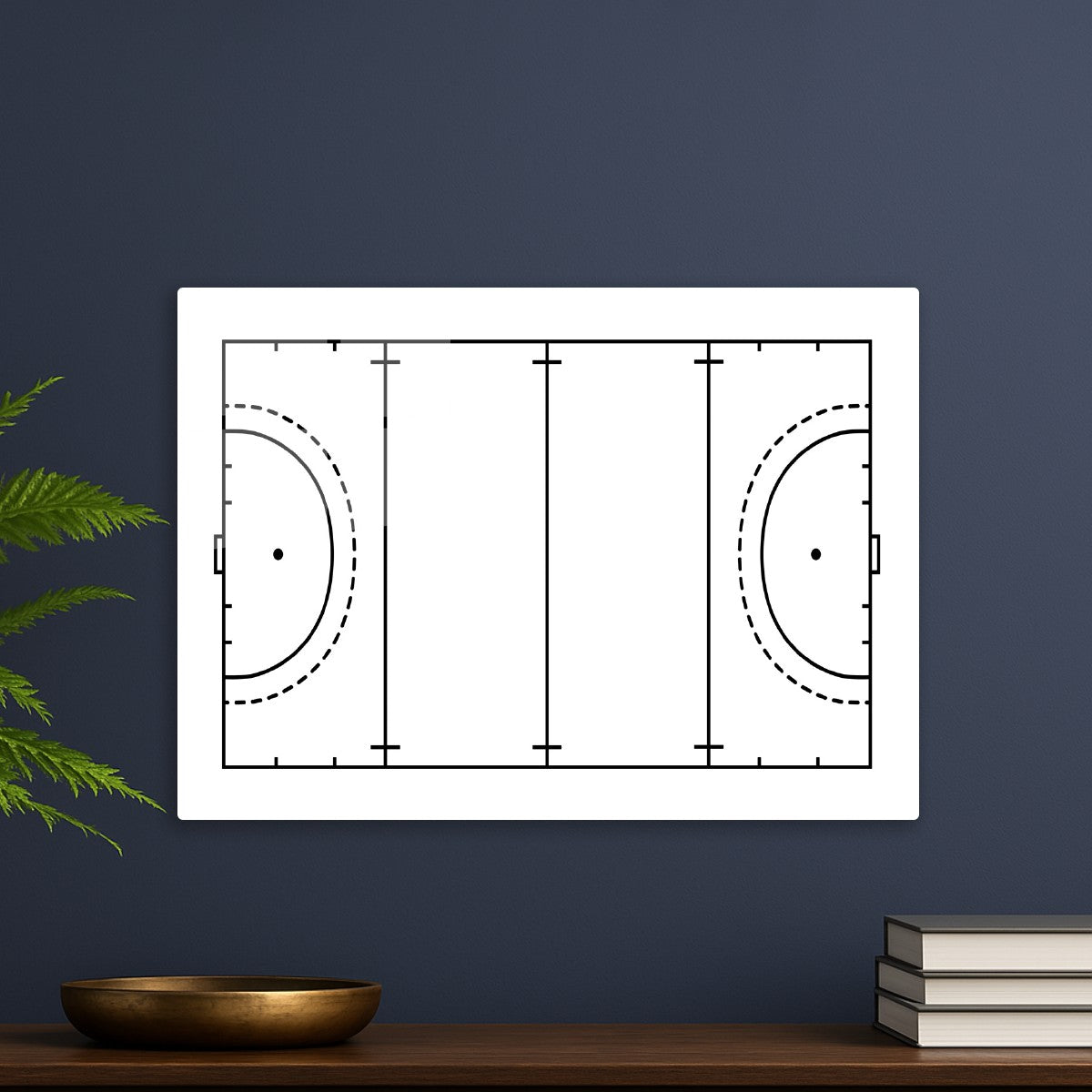 Handball Court Layout Art