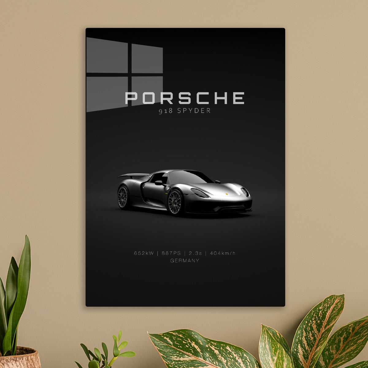 Porsche 918 Spyder Front Specs