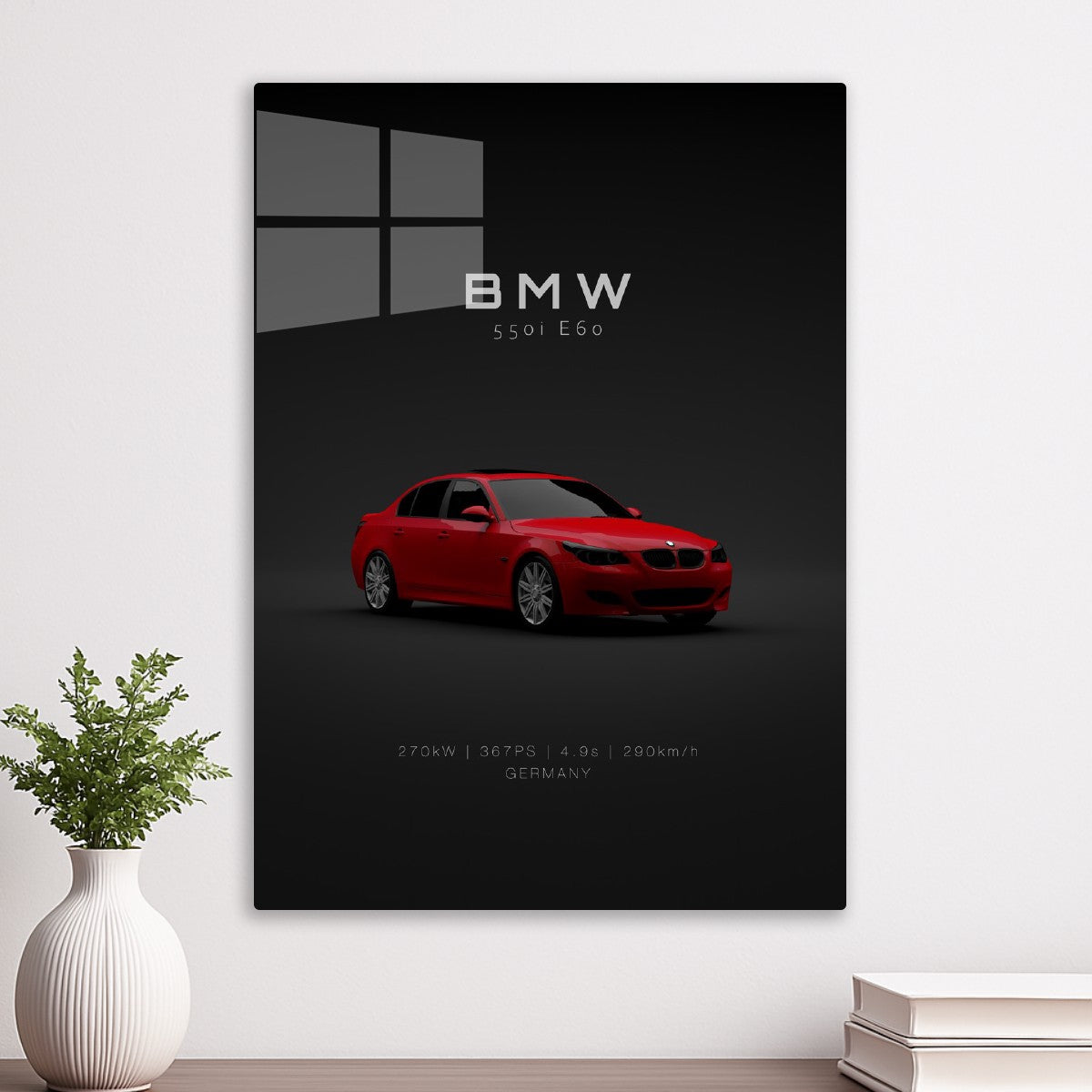 2008 BMW 550i E60 Red Specs