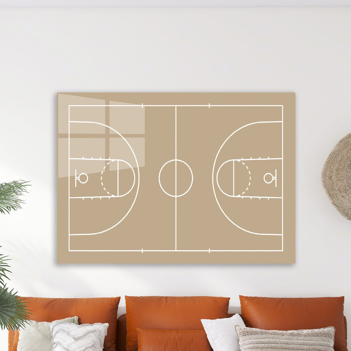 Minimalist Basketball Court