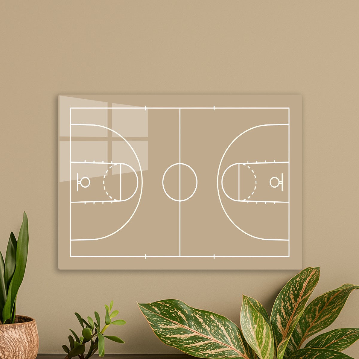 Minimalist Basketball Court