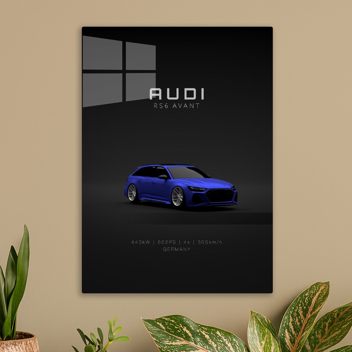 Audi RS6 2021 - Front - Blue -
