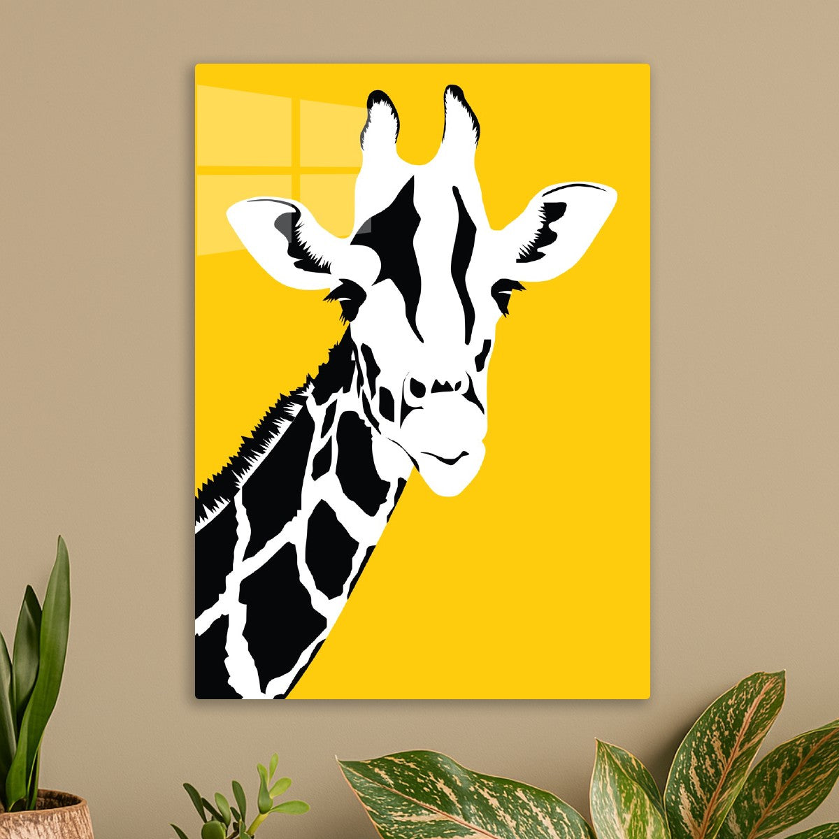Graphic Giraffe Portrait