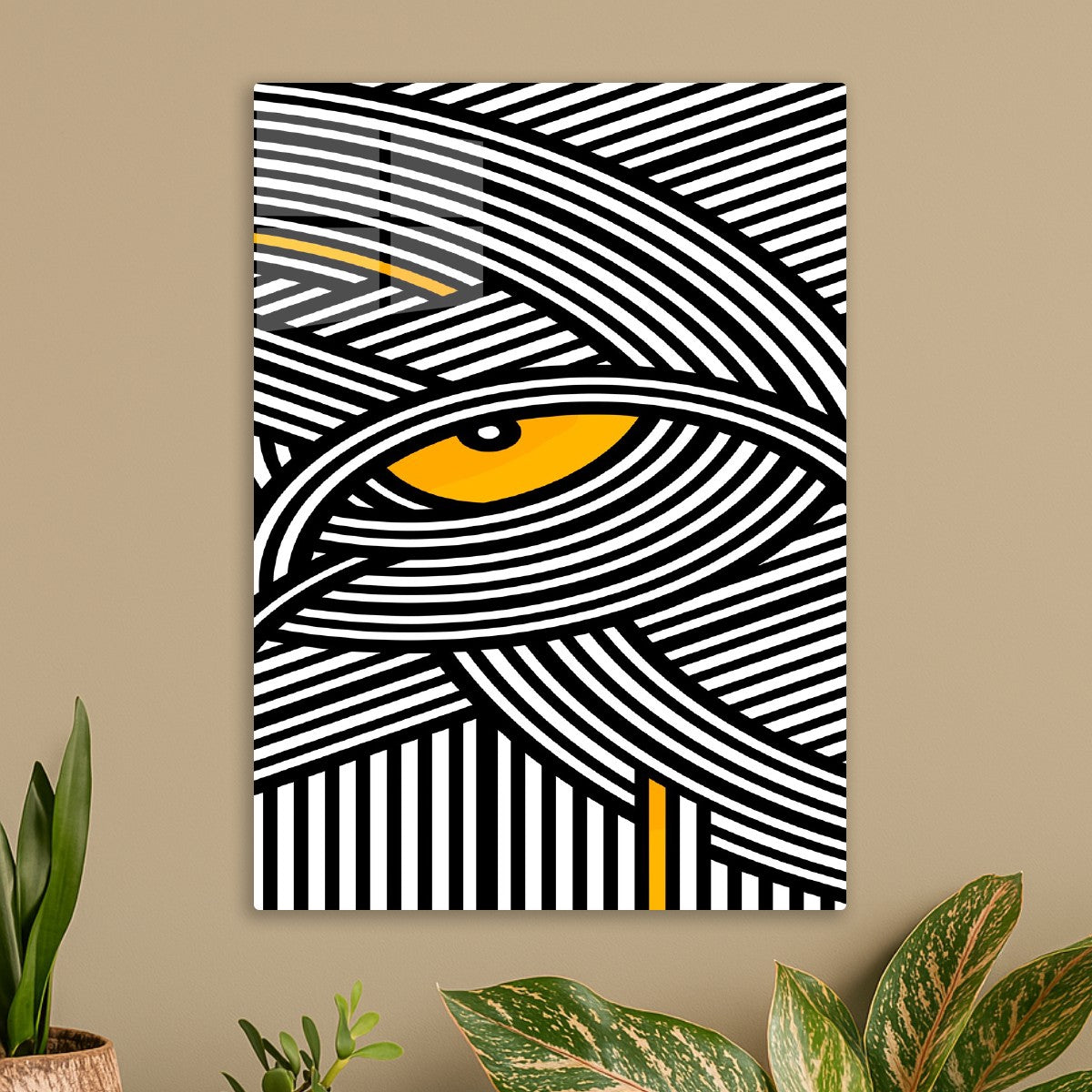 Hypnotic Eye Line Art