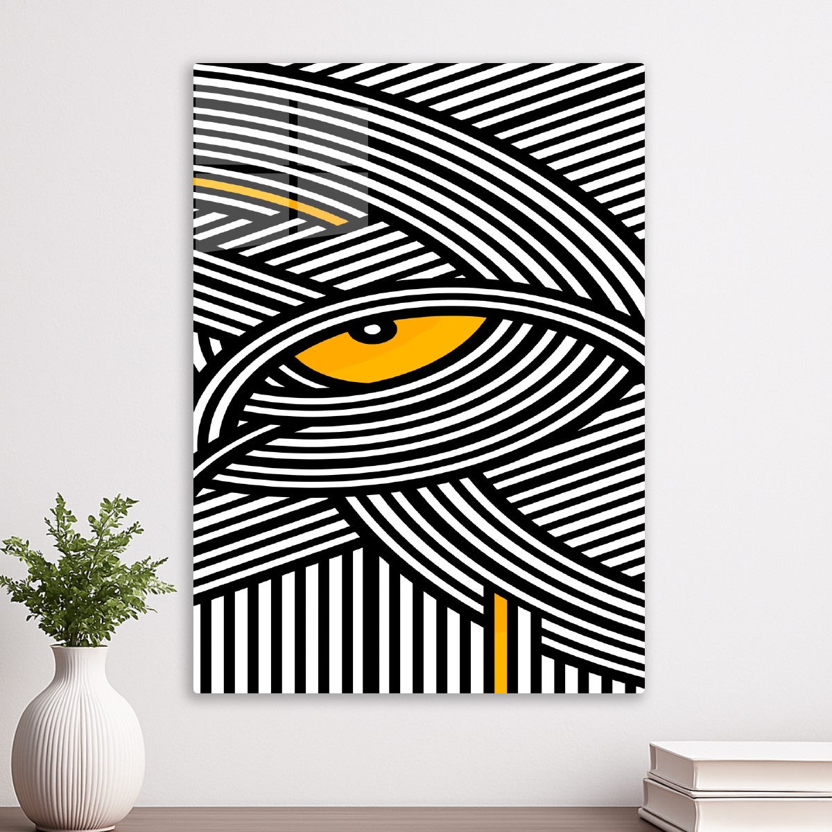 Hypnotic Eye Line Art