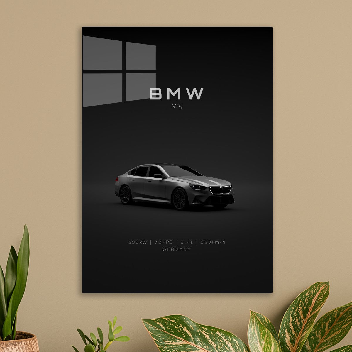 BMW M5 G90 2025 Front Grey Spe