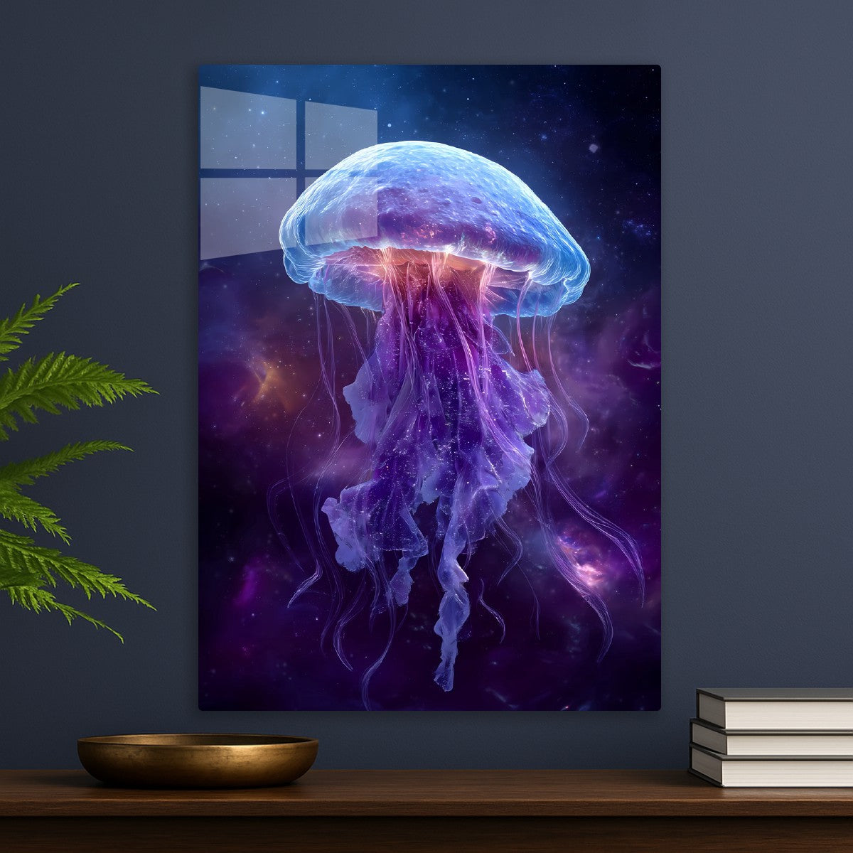 Neon Jellyfish Cosmic Space 