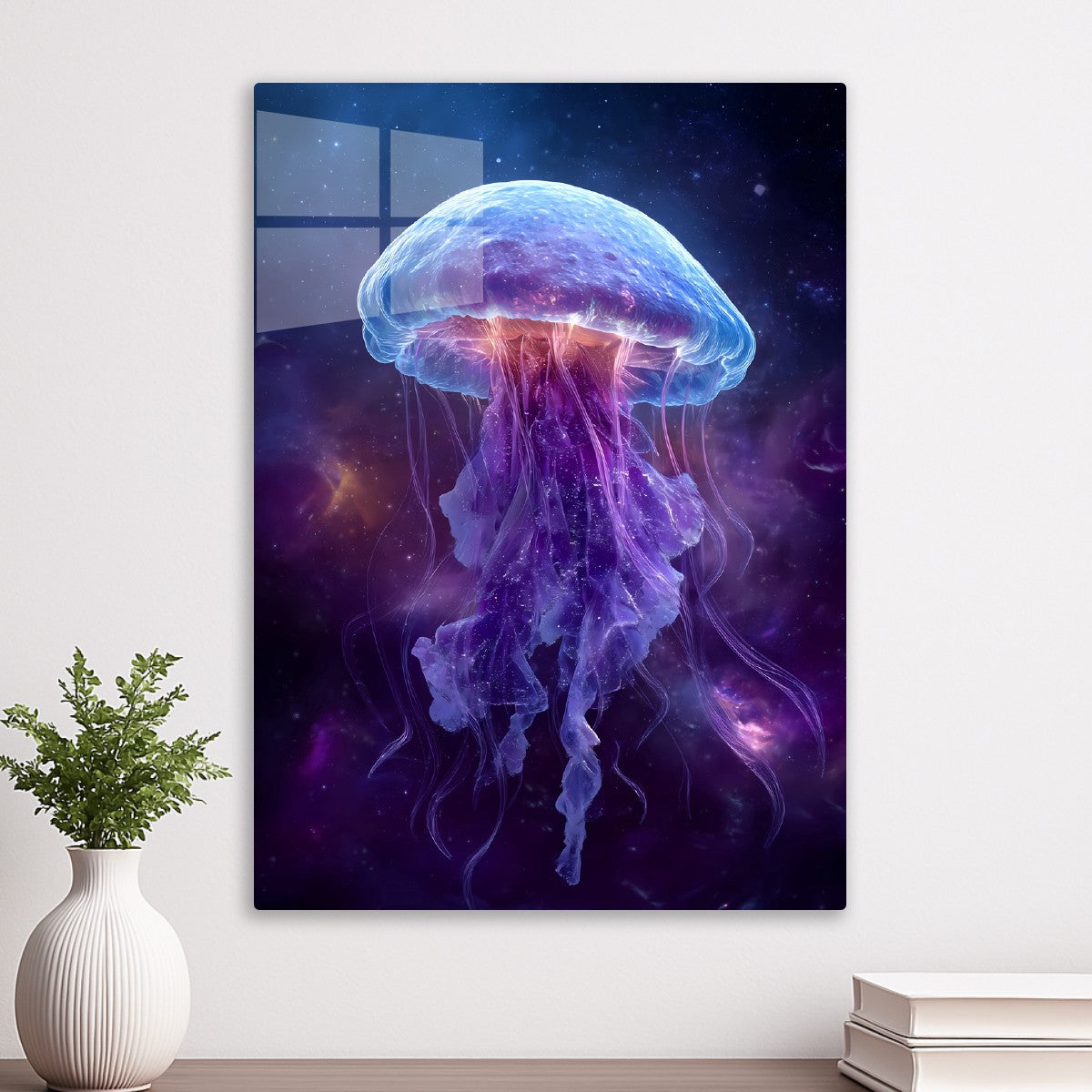 Neon Jellyfish Cosmic Space 