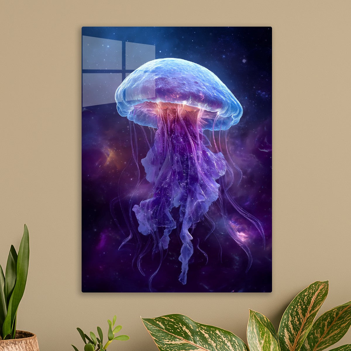 Neon Jellyfish Cosmic Space 