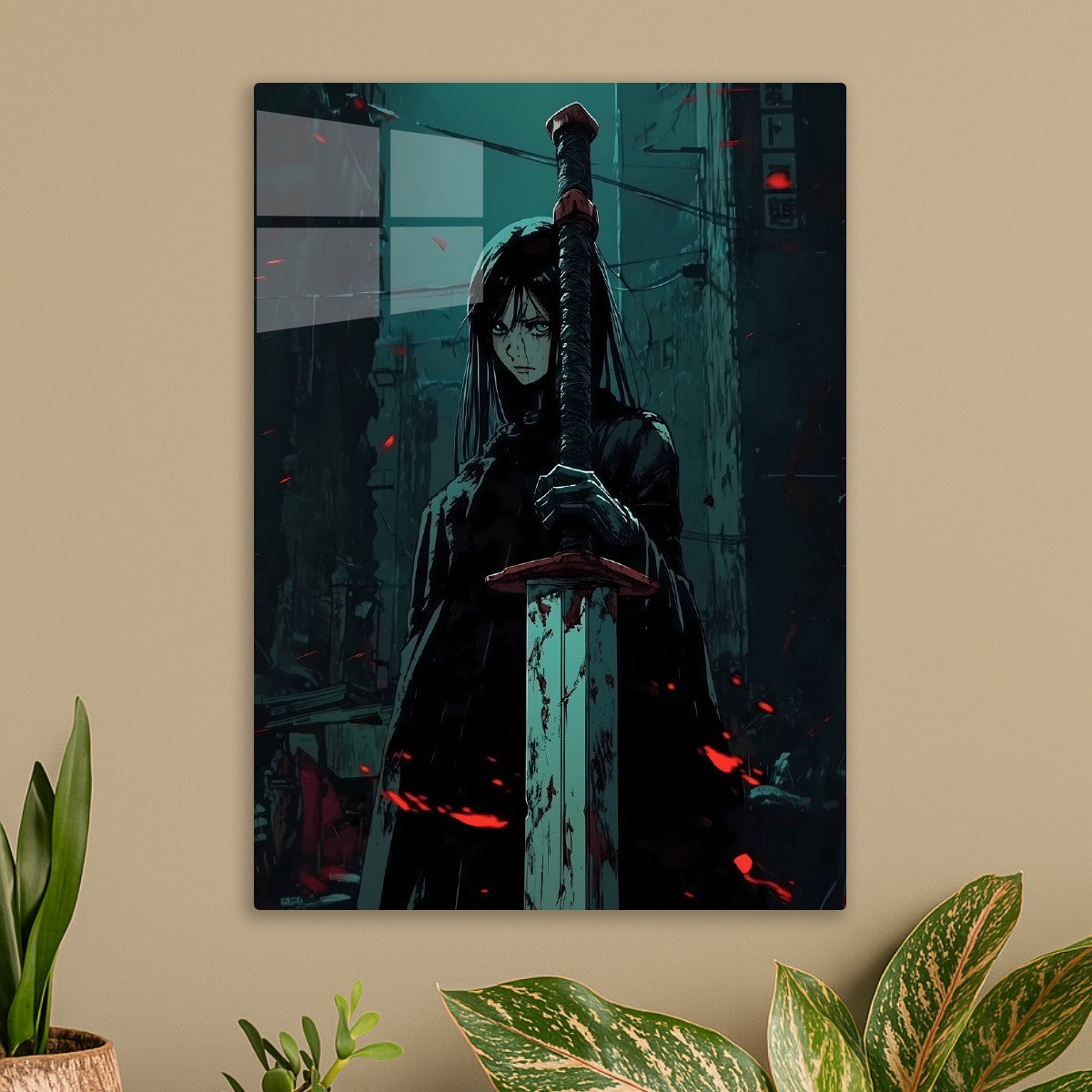 Dark Anime Warrior Girl