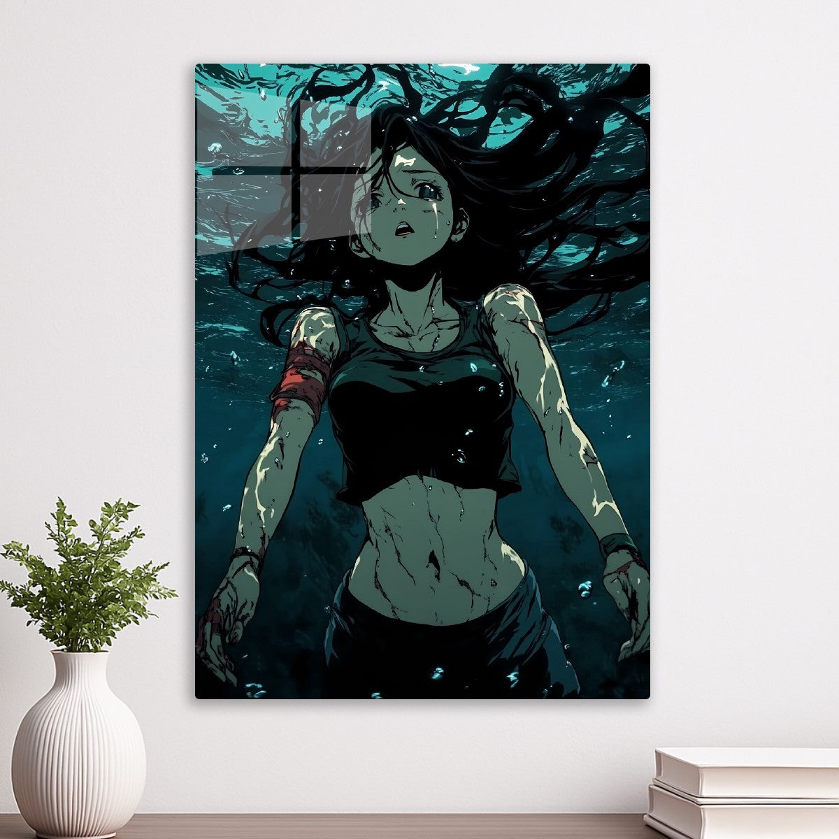 Dark Vintage Anime Bikini Girl