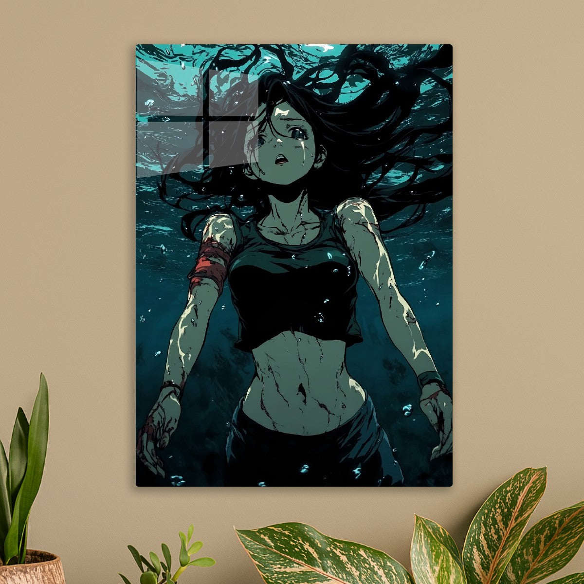 Dark Vintage Anime Bikini Girl